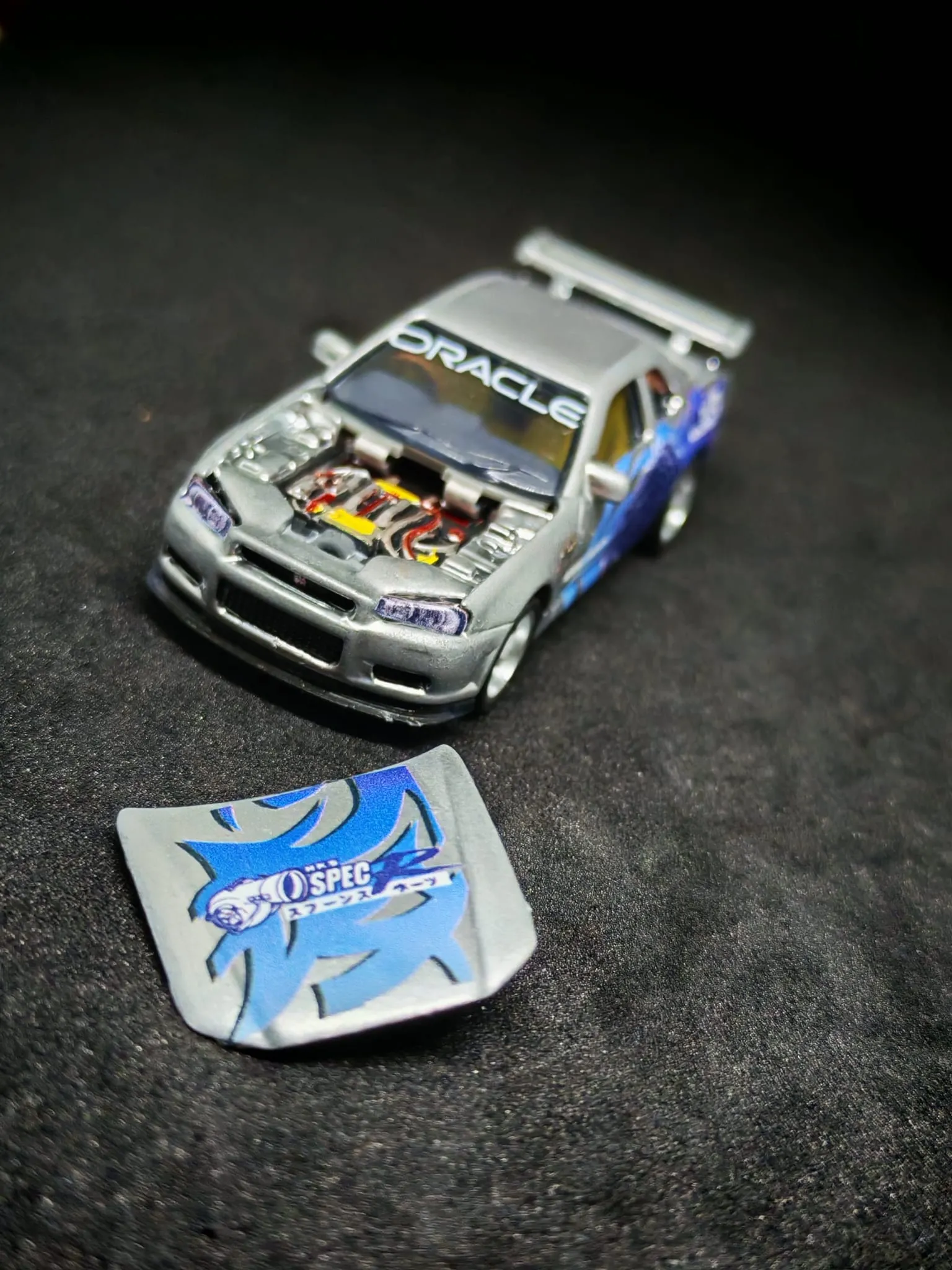Godzilla Origin 1/64 Majorette custom decal uygulaması | Unicarts64