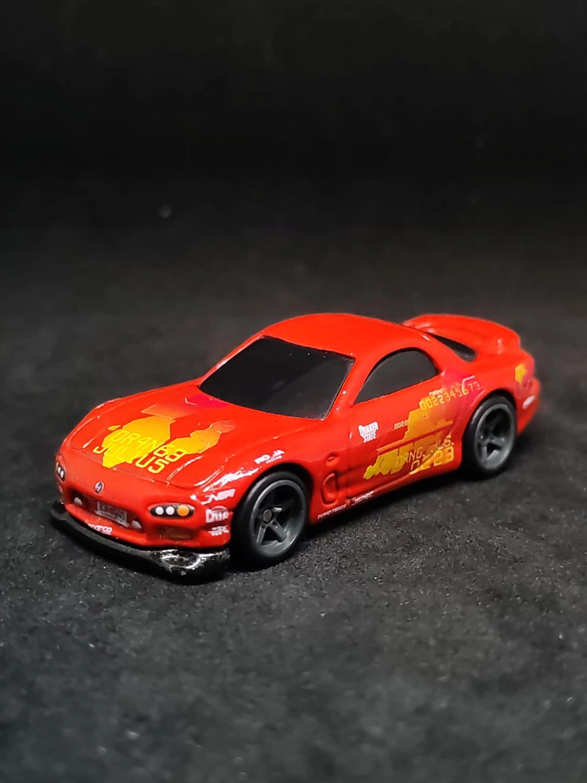 Orange Julius Rx7 1/64 custom decal uygulama görseli 3 | Unicarts64