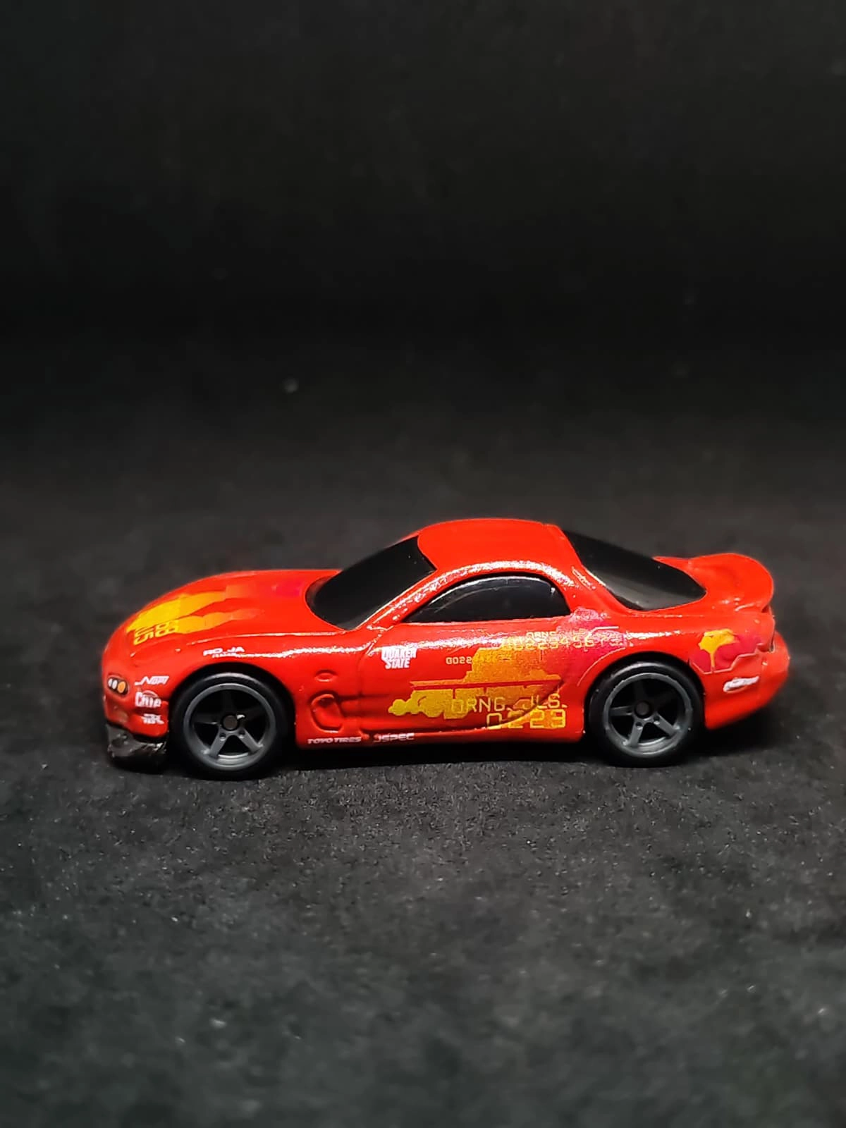 Orange Julius Rx7 1/64 custom decal uygulama görseli 4 | Unicarts64