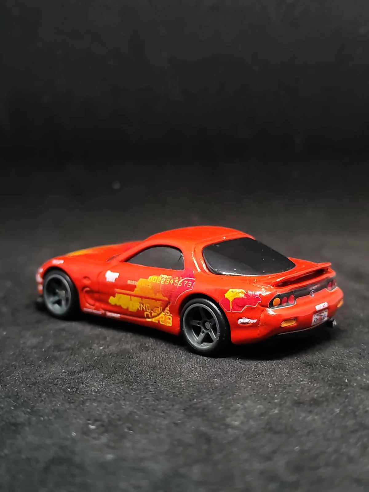 Orange Julius Rx7 1/64 custom decal uygulama görseli 5 | Unicarts64