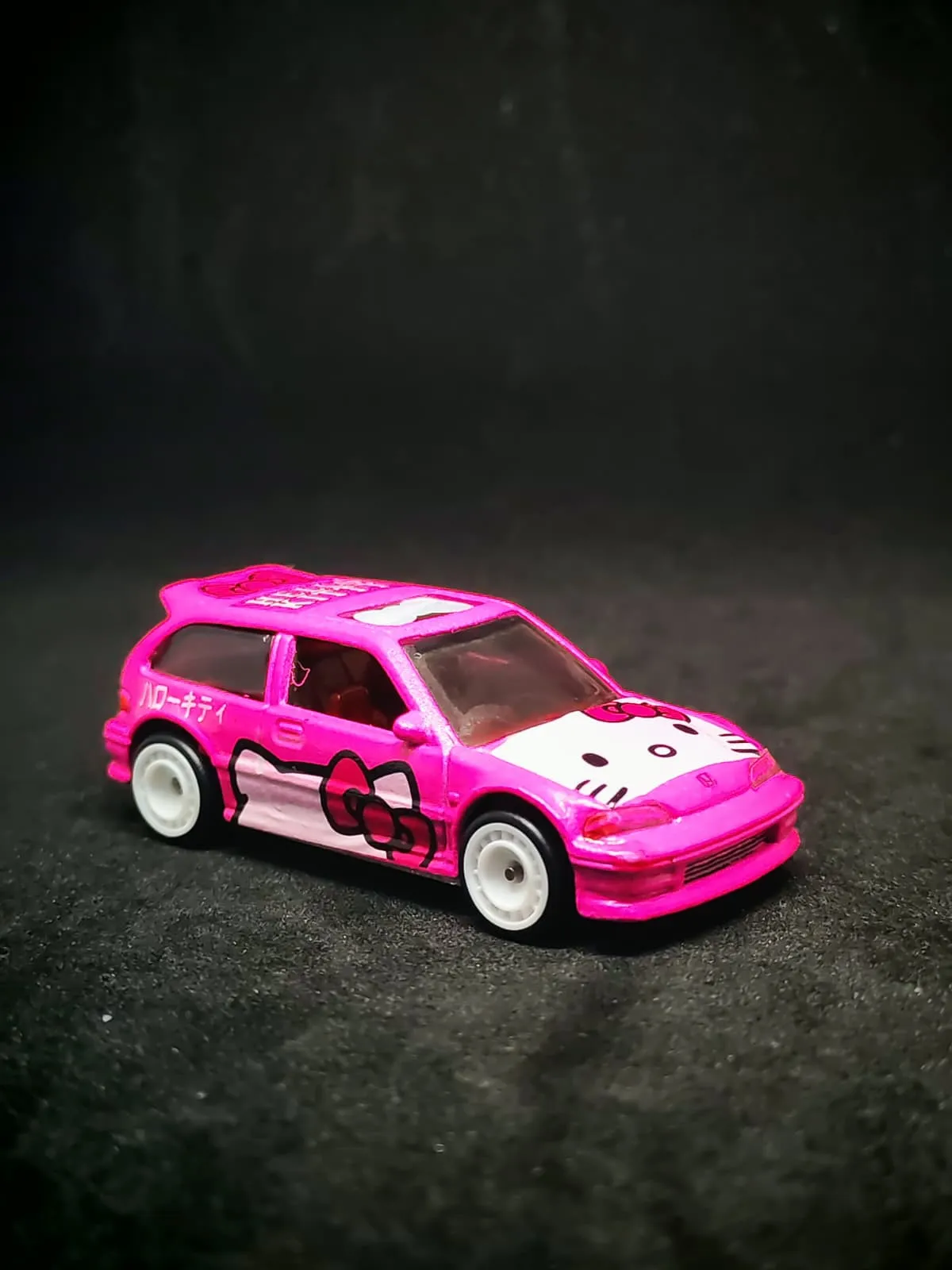 Hello Kitty Civic 1/64 Hotwheels custom decal uygulaması | Unicarts64