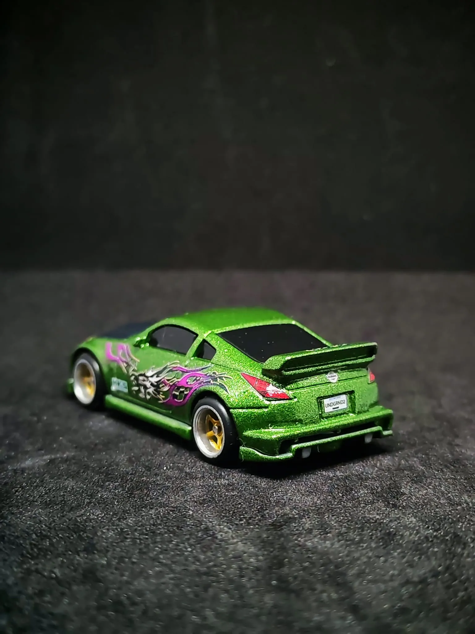 Rachel 350Z 1/64 custom decal uygulama görseli 3 | Unicarts64
