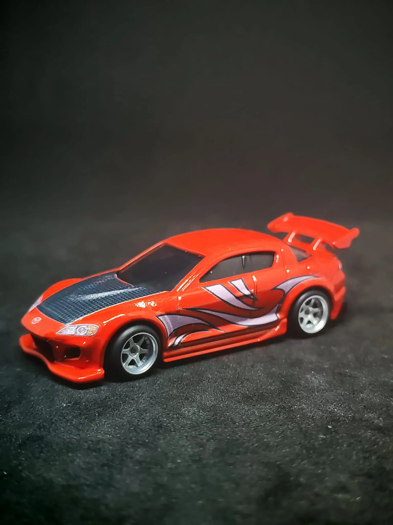Mia RX8 1/64 Hotwheels custom decal uygulaması | Unicarts64