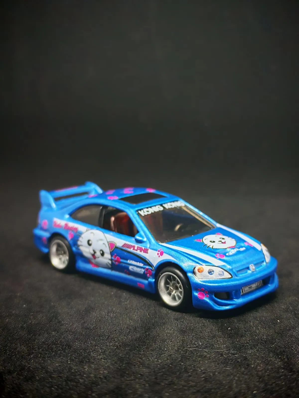 Samantha Civic 1/64 Hotwheels custom decal uygulaması | Unicarts64