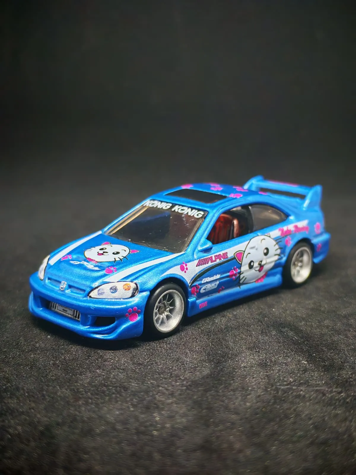 Samantha Civic 1/64 custom decal uygulama görseli 2 | Unicarts64