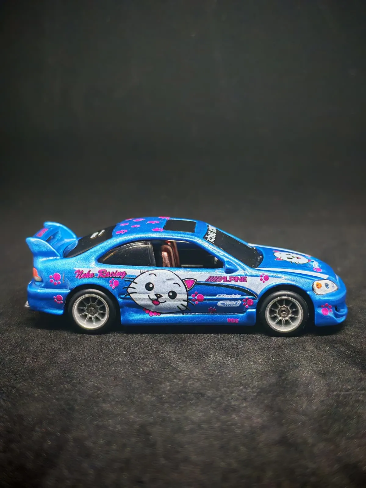 Samantha Civic 1/64 custom decal uygulama görseli 7 | Unicarts64