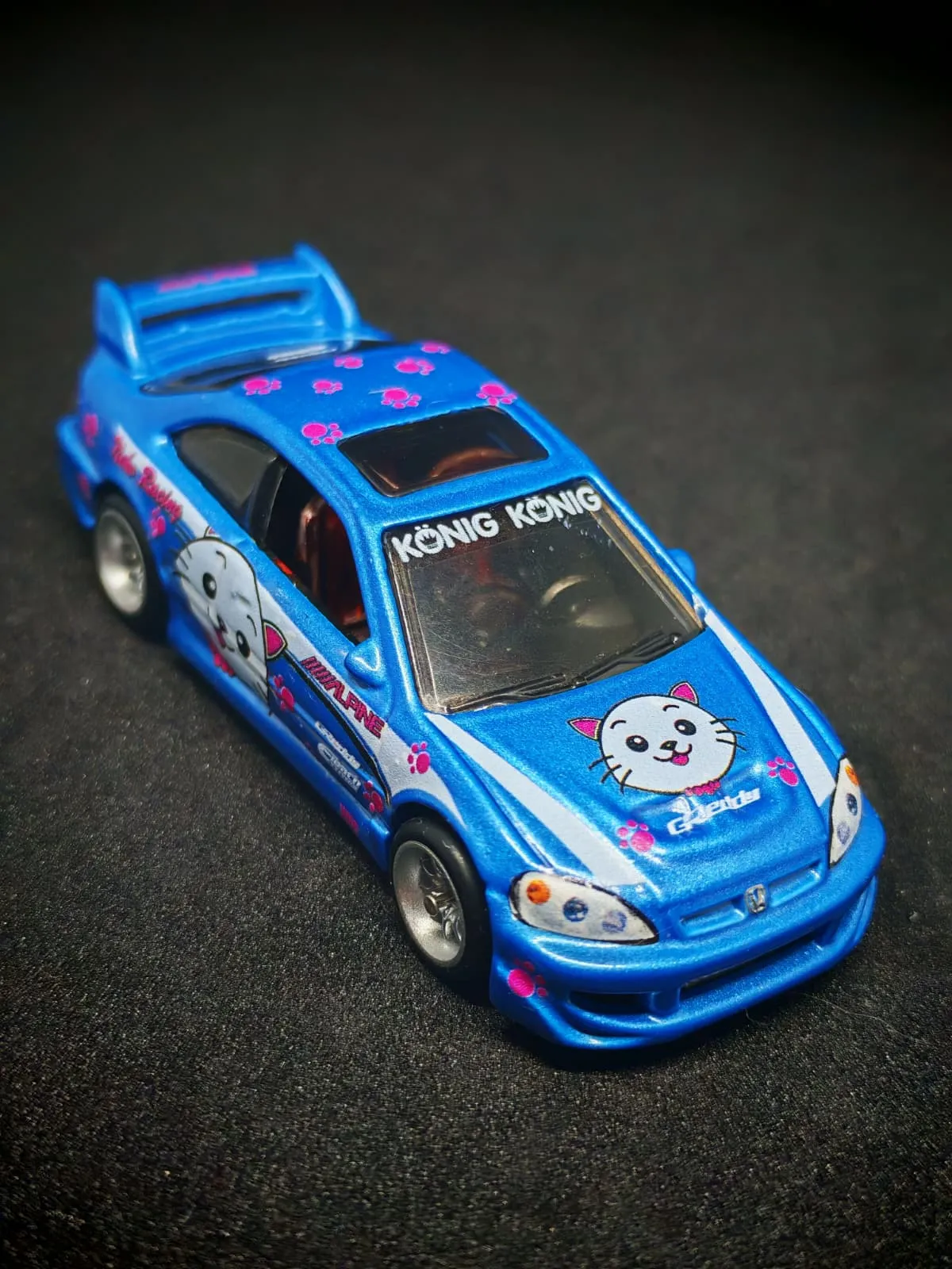 Samantha Civic 1/64 custom decal uygulama görseli 9 | Unicarts64